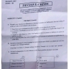 Épreuve de Physique-Chimie – BEPC 2025 – Zone 3 – Côte d’Ivoire